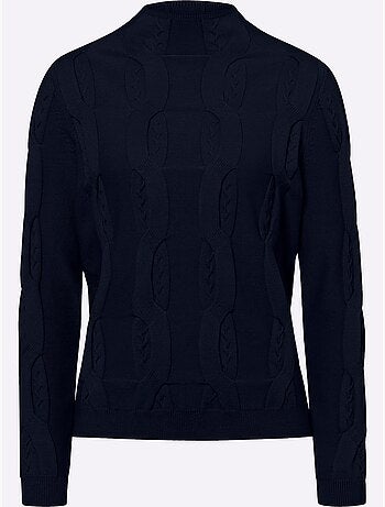 Pull Superbe Motif Torsadé - Taille Standard - Helline