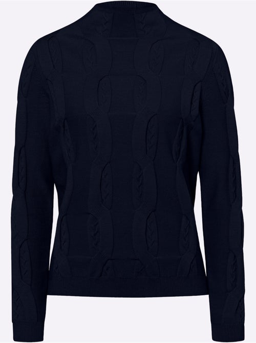 Pull Superbe Motif Torsadé - Taille Standard - Helline - Kiabi Pull Superbe Motif Torsadé - Taille Standard - Helline - Kiabi