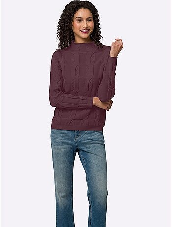 Pull Superbe Motif Torsadé - Taille Standard - Helline