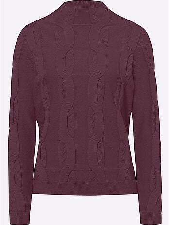 Pull Superbe Motif Torsadé - Taille Standard - Helline