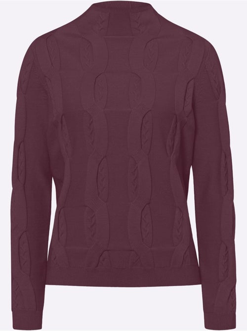Pull Superbe Motif Torsadé - Taille Standard - Helline - Kiabi
