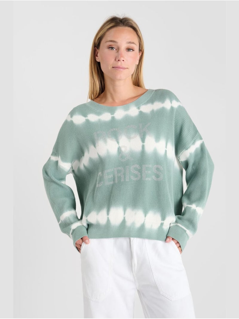 Pull sureau 'le temps des cerises' Bleu - Kiabi