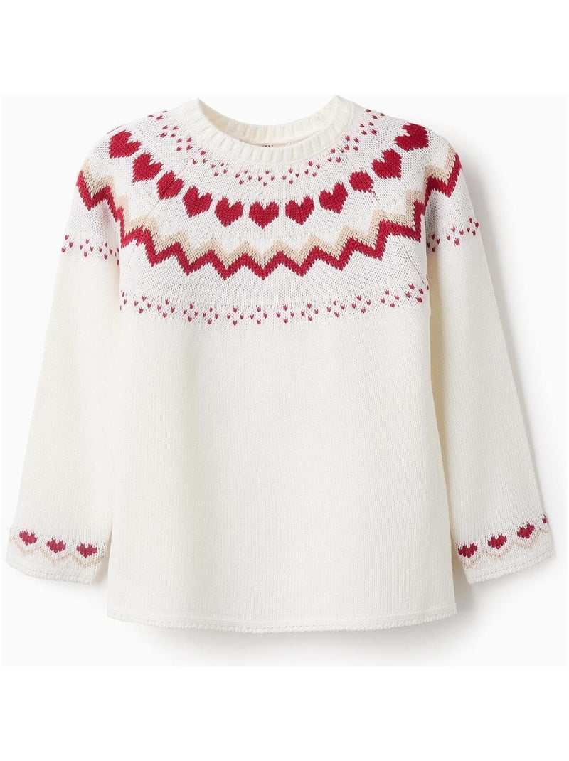 Pull Sweat Knit  NOËL Blanc - Kiabi
