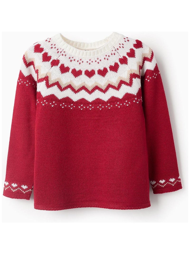 Pull Sweat Knit  NOËL Rouge - Kiabi