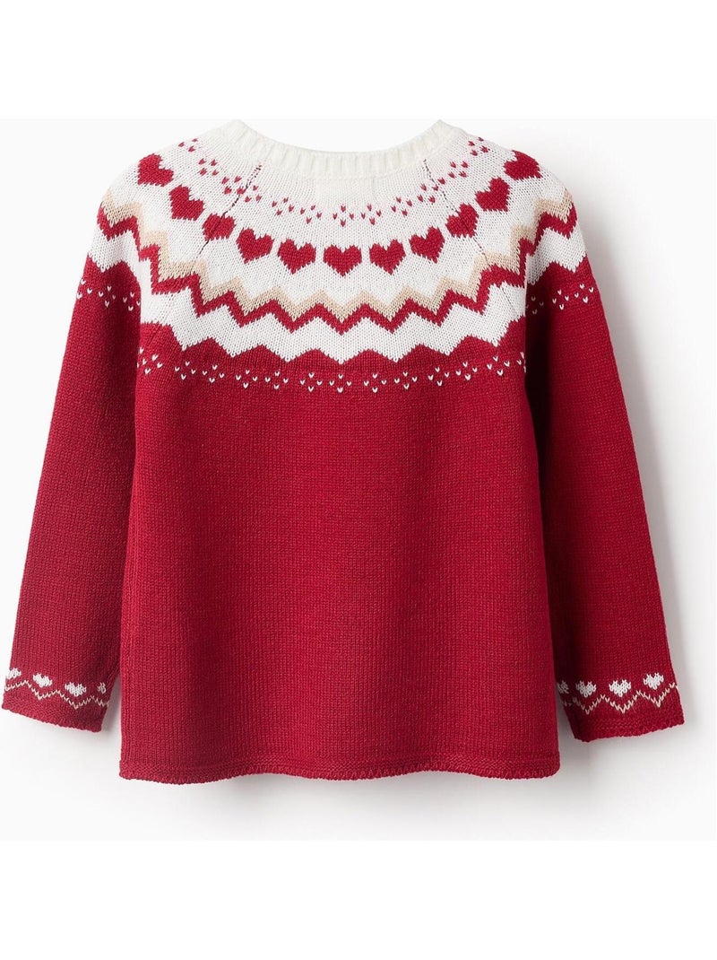 Pull Sweat Knit  NOËL Rouge - Kiabi