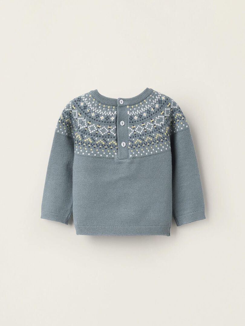 Sweat Quacker Factory Bleu Taille M – Tricoté Broderie Vacances – Neuf Avec étiquettes