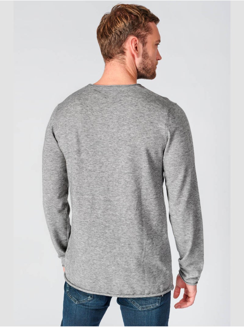 Pull terry 'le temps des cerises' Gris - Kiabi