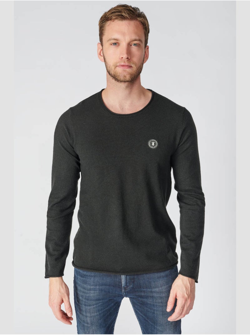 Pull terry 'le temps des cerises' Noir - Kiabi