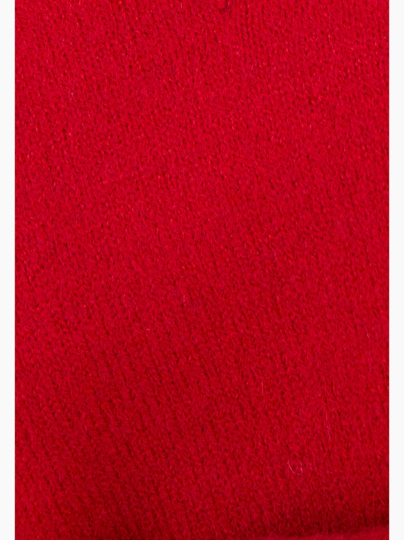 Pull Thermolactyl à boutons uni ou imprimé animalier - Damart Rouge - Kiabi
