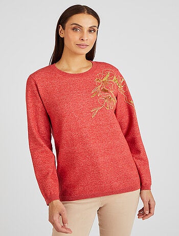 Pull Thermolactyl avec perles fantaisie et sequins - Damart