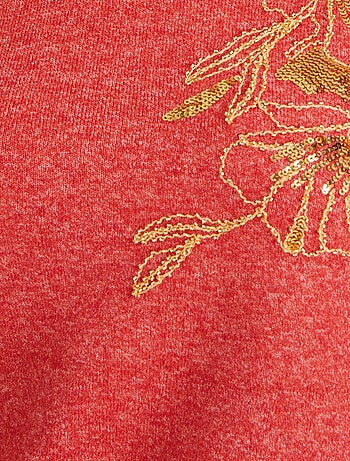 Pull Thermolactyl avec perles fantaisie et sequins - Damart