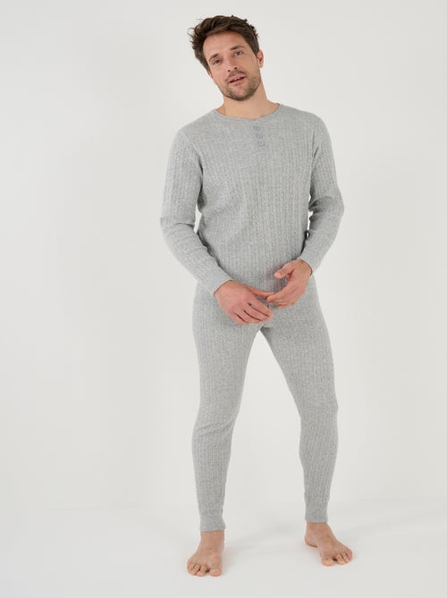 Pull Thermolactyl, maille torsadée  - Damart - Kiabi