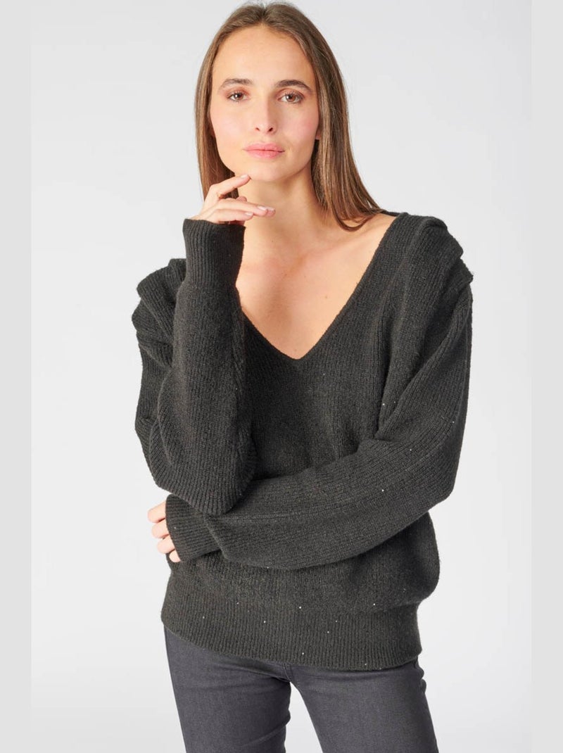 Pull TIFANIE 'Le Temps Des Cerises' Noir - Kiabi