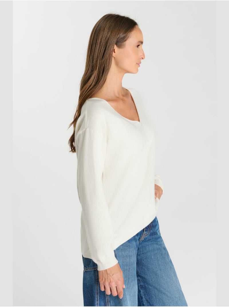Pull tinga 'le temps des cerises' Blanc - Kiabi