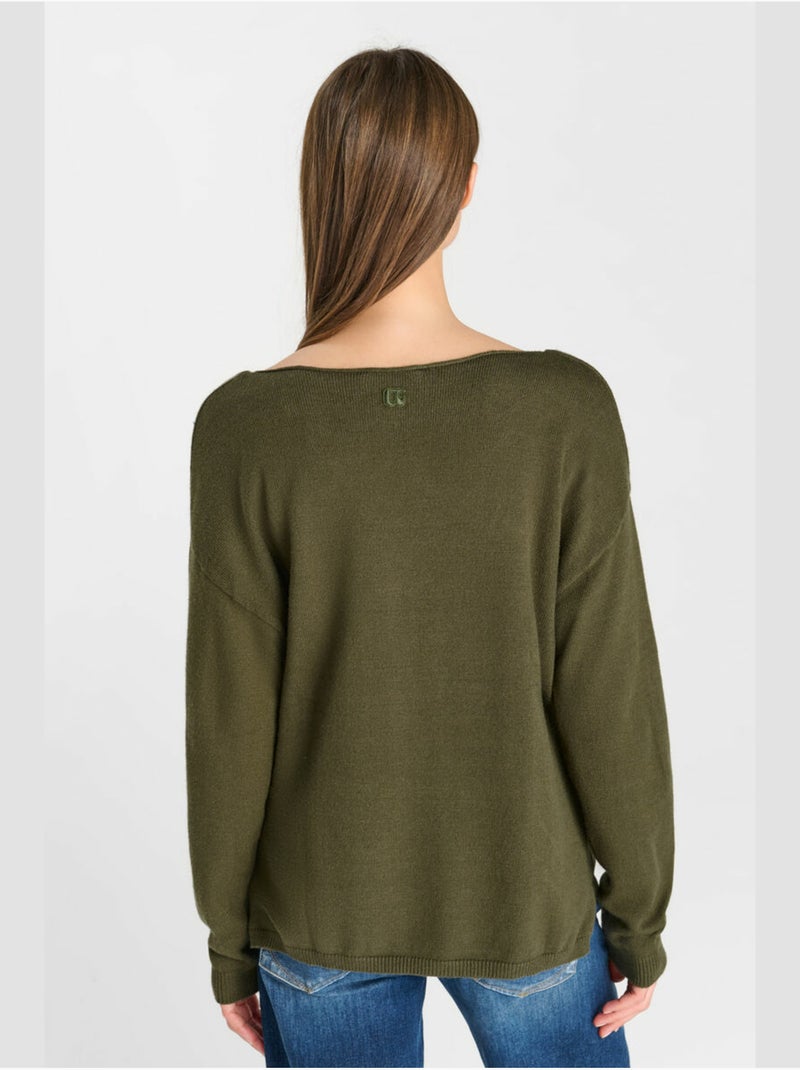 Pull tinga 'le temps des cerises' Kaki - Kiabi