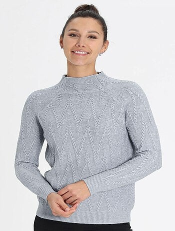 Pull Tita Grey | Gerard Pasquier Avec Col Cheminée | Gerard Pasquier