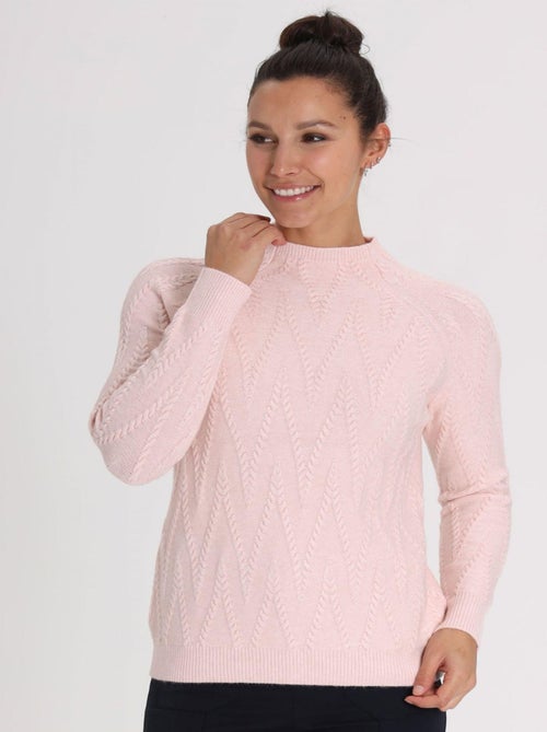 Pull Tita Pink | Gerard Pasquier Avec Col Cheminée | Gerard Pasquier - Kiabi