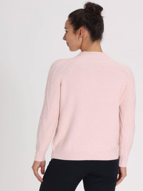Pull Tita Pink | Gerard Pasquier Avec Col Cheminée | Gerard Pasquier - Kiabi