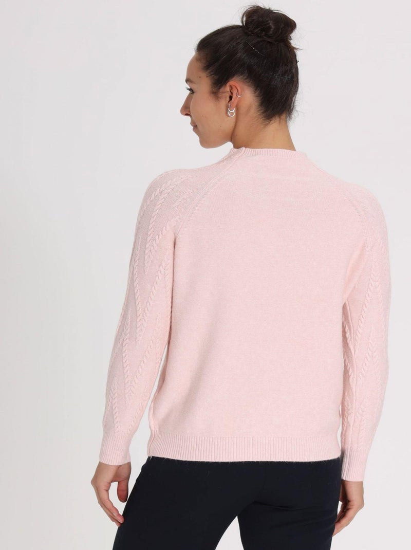 Pull Tita Pink | Gerard Pasquier Avec Col Cheminée | Gerard Pasquier Rose - Kiabi