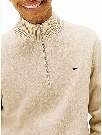 Pull Tommy jeans col montant zippé