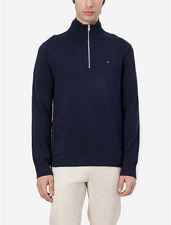 Pull Tommy jeans col montant zippé