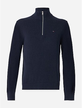 Pull Tommy jeans col montant zippé
