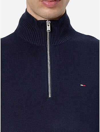 Pull Tommy jeans col montant zippé