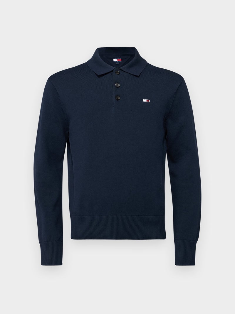 Pull Tommy jeans manches courtes Bleu - Kiabi