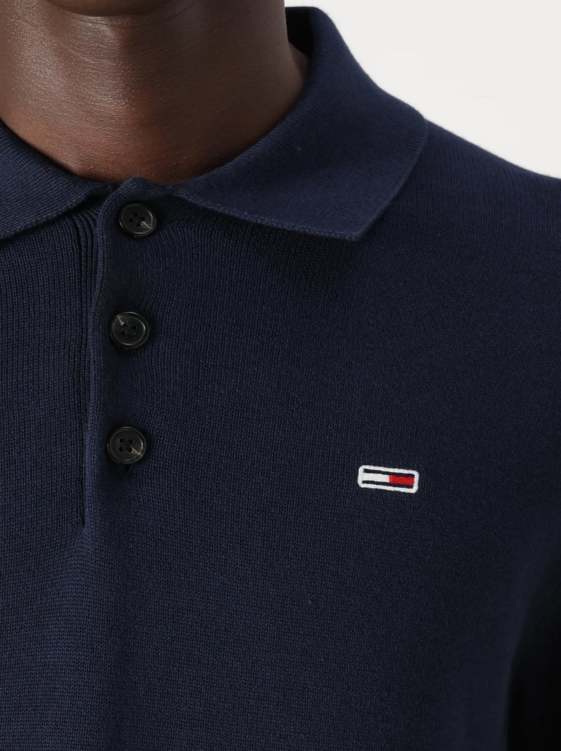 Pull Tommy jeans manches courtes Bleu - Kiabi