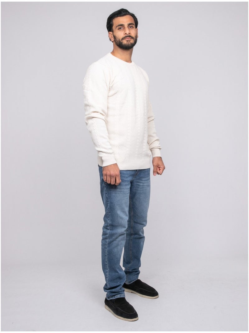 Pull torsade AMOROL Beige - Kiabi