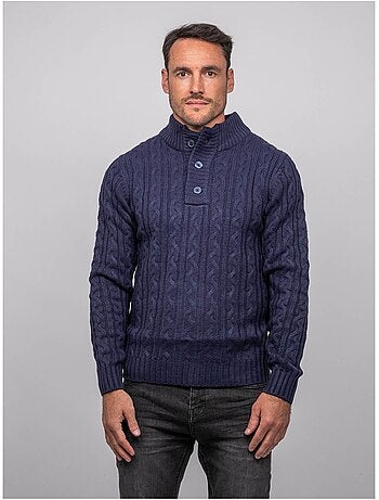 Pull torsadé col montant lagow