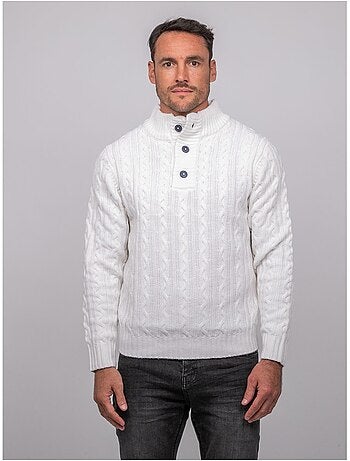 Pull torsadé col montant lagow