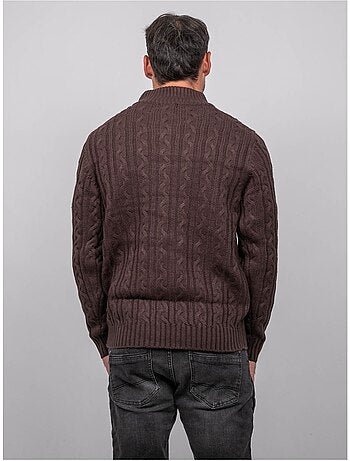 Pull torsadé col montant lagow