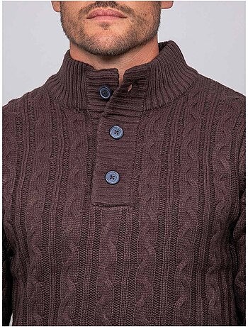 Pull torsadé col montant lagow