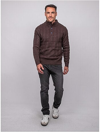 Pull torsadé col montant lagow