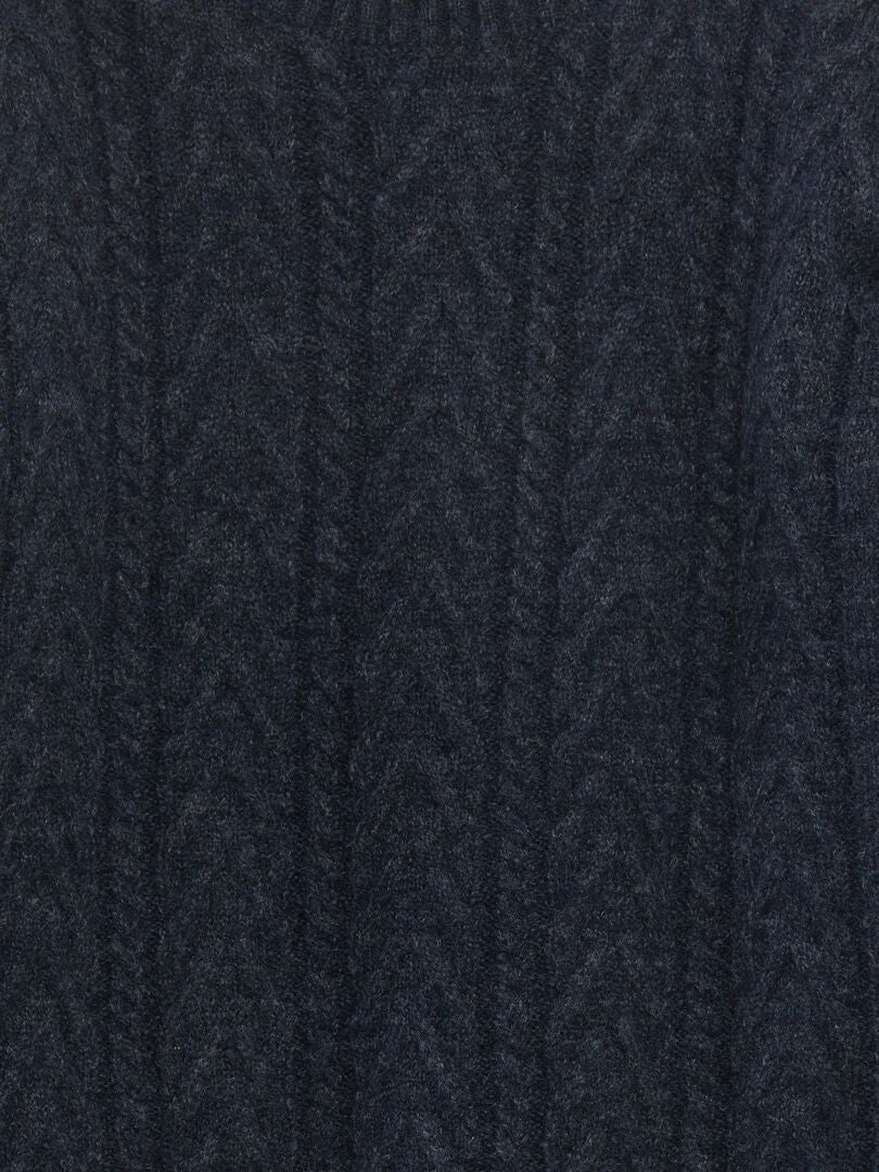 Pull marinière à col rond - Bleu - - 18.00