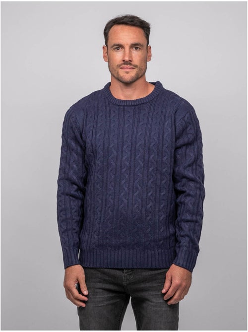 Pull torsadé col rond lalor - Kiabi