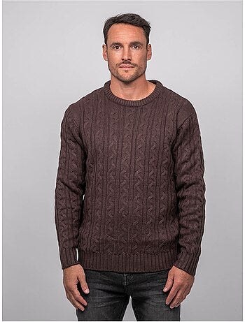 Pull torsadé col rond lalor