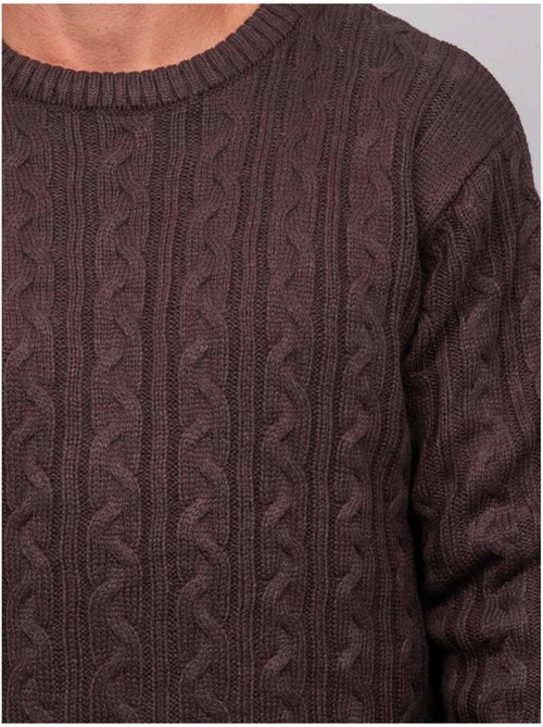 Pull torsadé col rond lalor - Kiabi