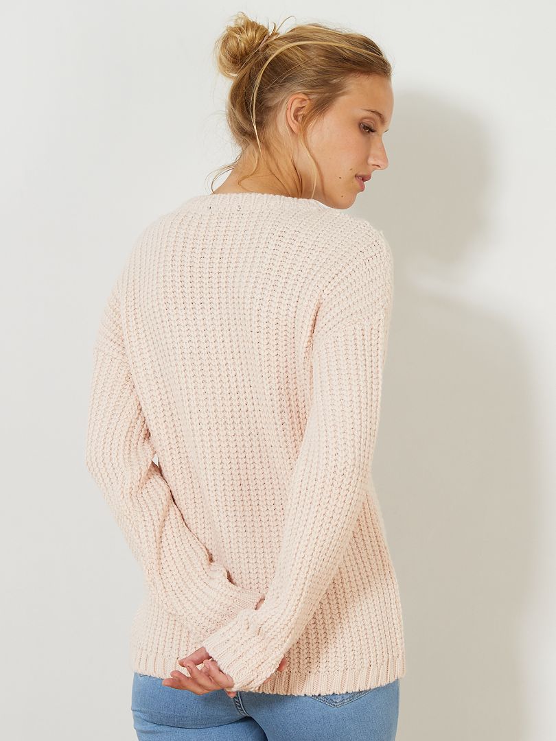 Sweat NEXT Femme - Rose - Taille L - 100% Coton - Col Rond - État Parfait Occasion