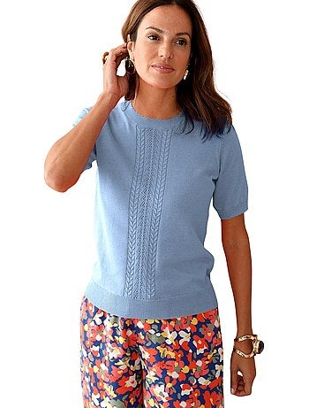 Pull torsadé manches courtes - DAXON