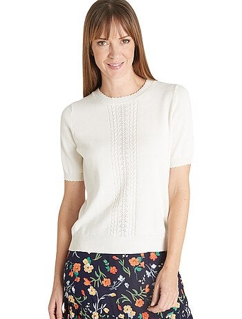 Pull torsadé manches courtes - DAXON