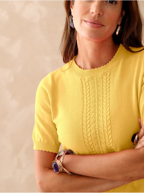 Pull torsadé manches courtes - DAXON - Kiabi