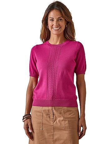 Pull torsadé manches courtes - DAXON