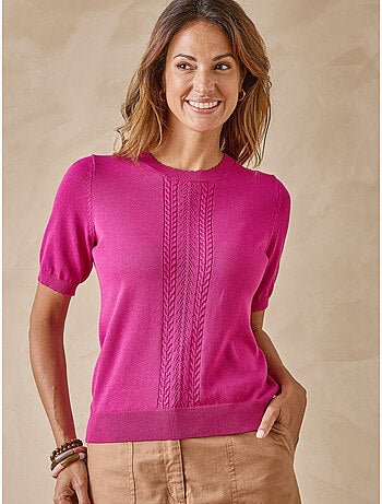 Pull torsadé manches courtes - DAXON