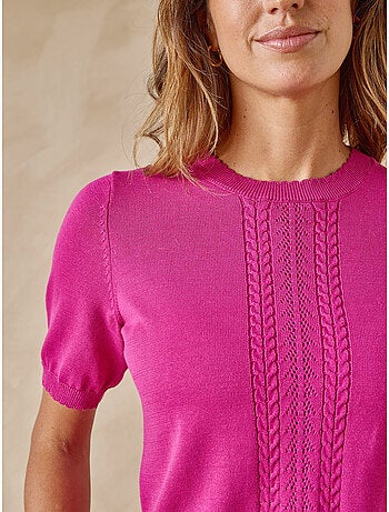 Pull torsadé manches courtes - DAXON