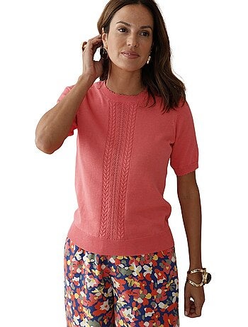 Pull torsadé manches courtes - DAXON