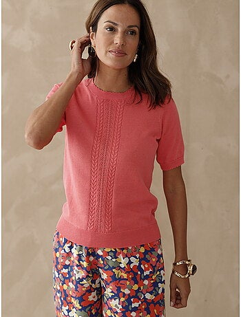 Pull torsadé manches courtes - DAXON