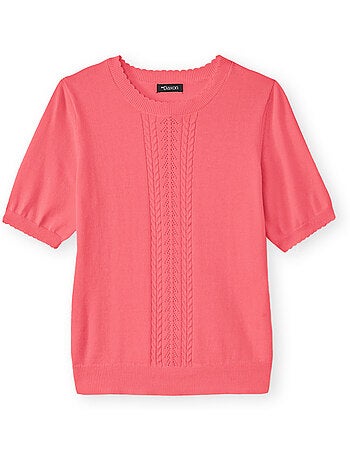 Pull torsadé manches courtes - DAXON