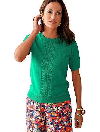 Pull torsadé manches courtes - DAXON